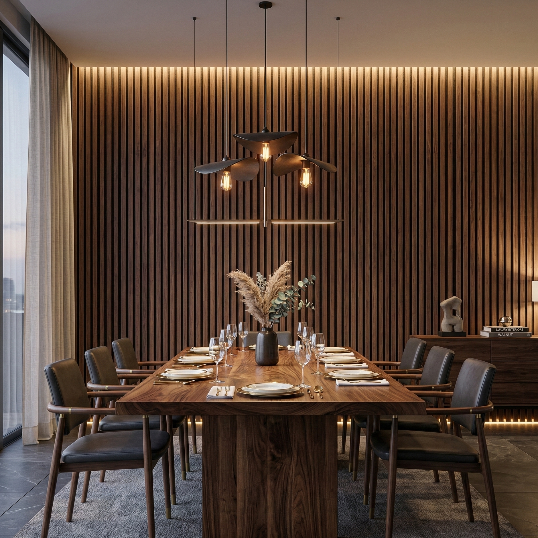 Hochwertige Akustik-Lamellenwandpaneele – 270 × 110 cm – Aeki - Imagem 11