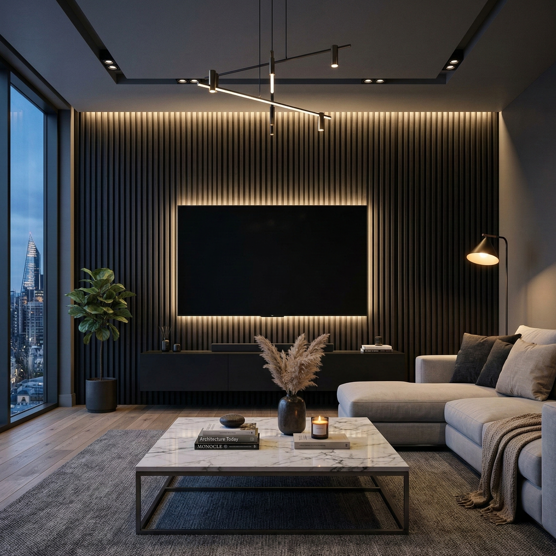 Hochwertige Akustik-Lamellenwandpaneele – 270 × 110 cm – Aeki - Imagem 7